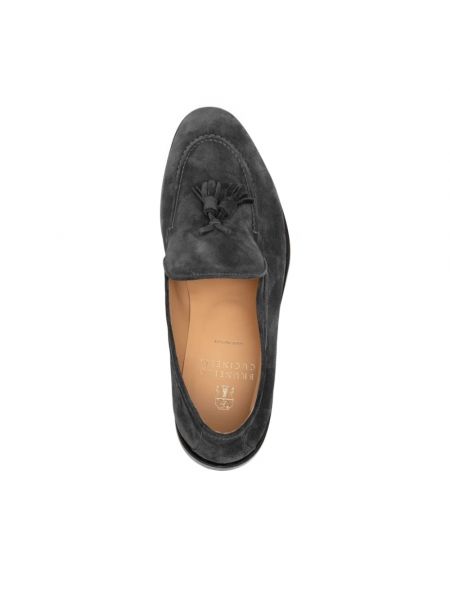 Loafers de ante Brunello Cucinelli gris