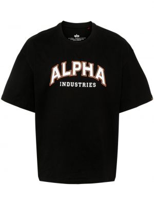 T-shirt aus baumwoll Alpha Industries