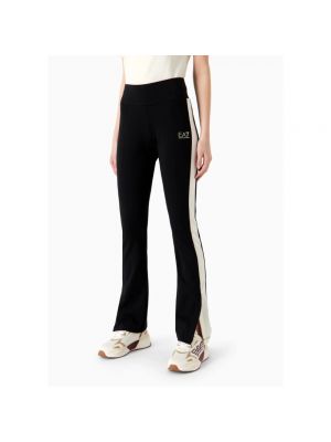 Pantalones de chándal ajustados de algodón Emporio Armani Ea7 negro