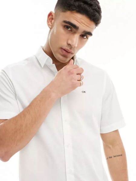 Рубашка с коротким рукавом Calvin Klein белая