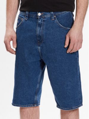 Voľné priliehavé džínsové šortky Tommy Jeans modrá