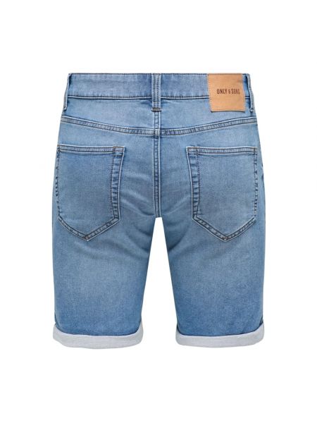 Pantalones cortos vaqueros Only & Sons azul