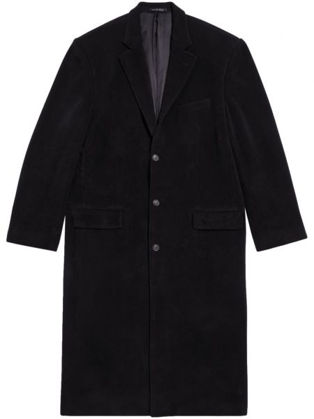 Palton din cașmir oversize Balenciaga negru