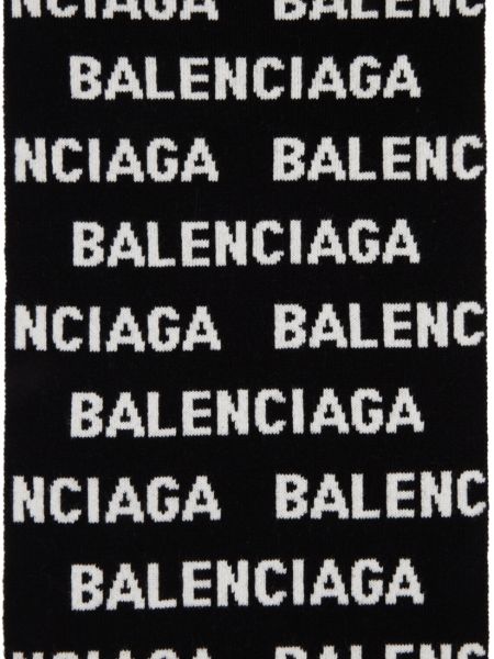 Черно-белый шарф по всей длине Balenciaga