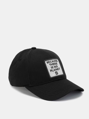 Gorra de algodón Ecoalf negro