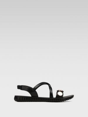 Kožené sandály z imitace kůže Bassano černé