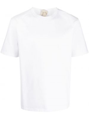T-shirt en coton avec manches courtes Ten C blanc