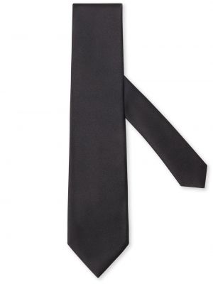 Selyem nyakkendő Zegna fekete