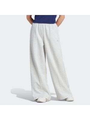 Pantalon en polaire en coton Adidas gris