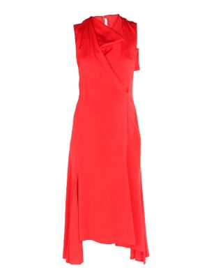 Платье Victoria Beckham Midi, светло-красный