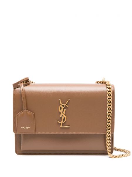 Skuldertaske Saint Laurent brun