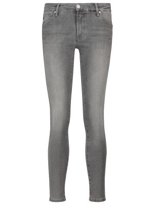 Skinny džíny Ag Jeans šedé