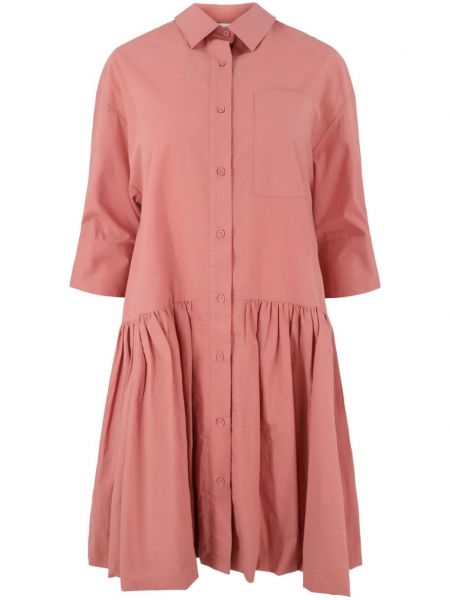 Pamučna ravna haljina Essentiel Antwerp ružičasta