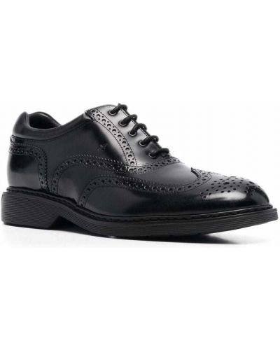 Chaussures oxford en cuir Hogan noir