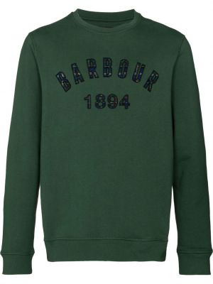 Felpa girocollo con scollo tondo Barbour verde