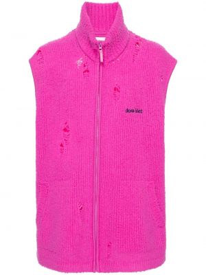 Tikitud vest distressed Doublet roosa