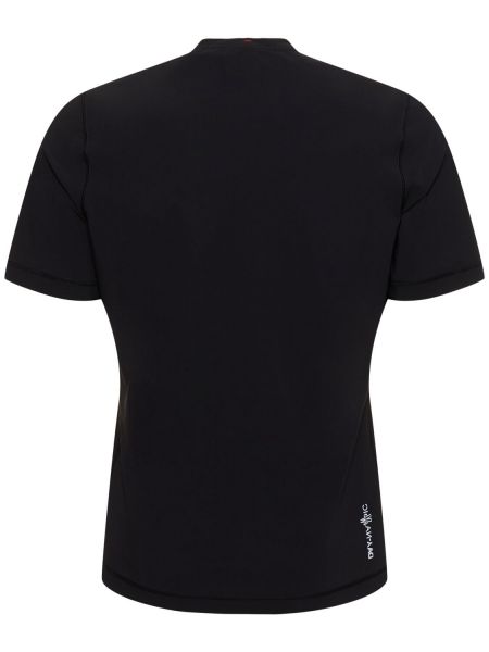 Nylonowa koszulka Moncler Grenoble czarna