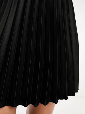 Черная плиссированная мини-юбка Closet London