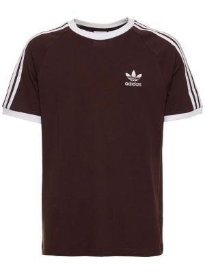 Svītrainas kokvilnas t-krekls Adidas Originals
