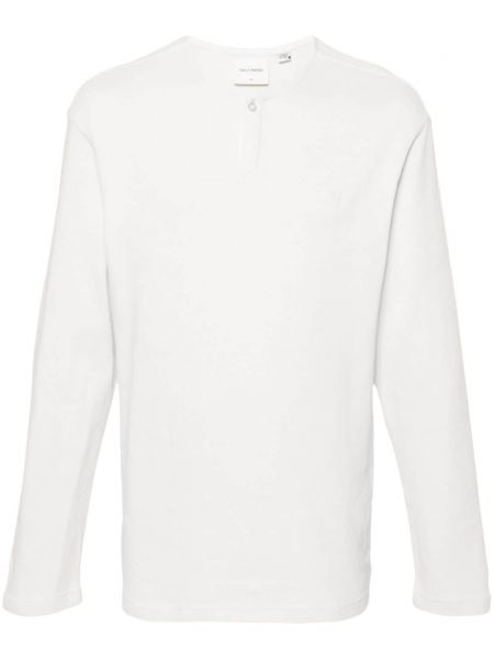 Памучен пуловер бродиран Daily Paper бяло