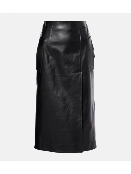 Midi nederdel Alexander Mcqueen sort