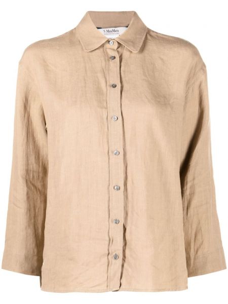 Marškiniai su sagomis 's Max Mara ruda
