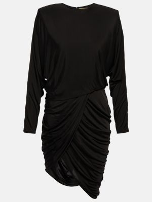 Φόρεμα από ζέρσεϋ Saint Laurent μαύρο