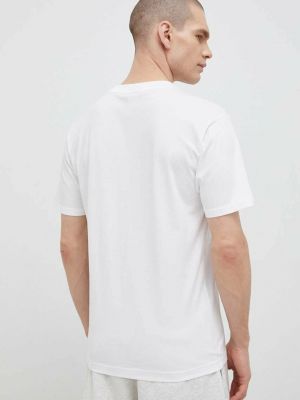 Bavlněné tričko New Balance bílé