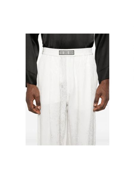 Pantalones de tejido jacquard Louis Gabriel Nouchi blanco