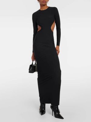 Μάξι φόρεμα Balenciaga μαύρο