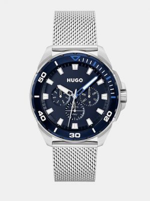Часы с сеткой Hugo синие