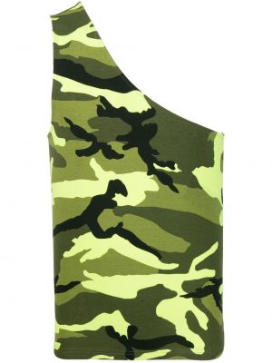 Camicia con stampa camouflage Balenciaga giallo