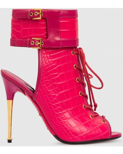 Рожеві шкіряні черевики Tom Ford