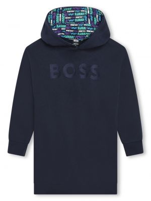 Vestito con stampa Boss Kidswear blu