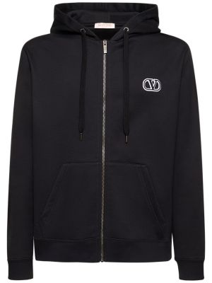 Fleece hoodie Valentino schwarz