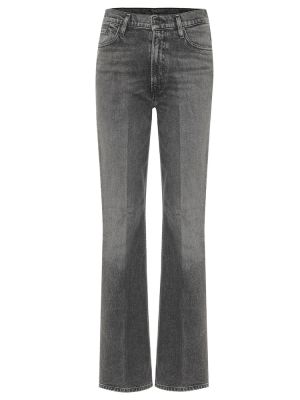 Zvonové džíny s vysokým pasem Goldsign černé