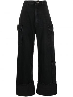 Pantaloni cargo 3x1 negru