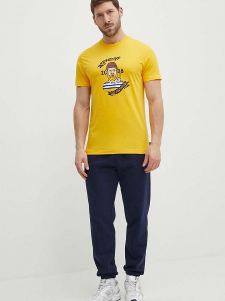Koszulka bawełniana z nadrukiem Picture żółta