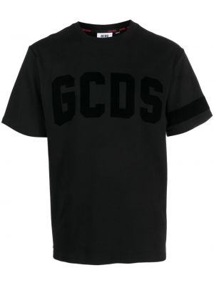 Bavlněné tričko Gcds černé