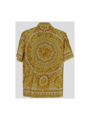 Camisa de seda Versace amarillo