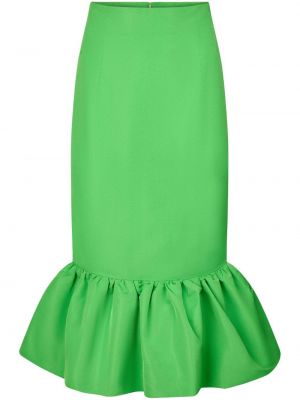 Spódnica ołówkowa z baskinką Nina Ricci zielona