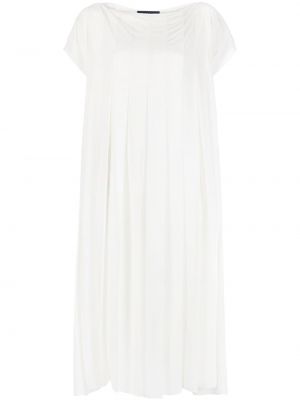 Плисирана вечерна рокля Gianluca Capannolo бяло