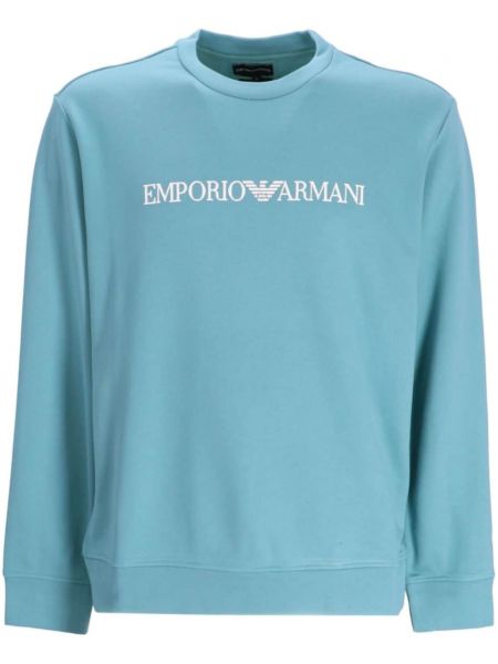 Sweatshirt mit print aus modal Emporio Armani