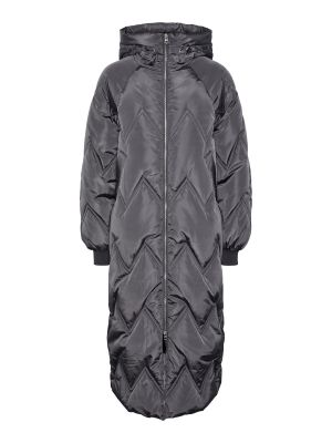Palton de iarna Pieces gri