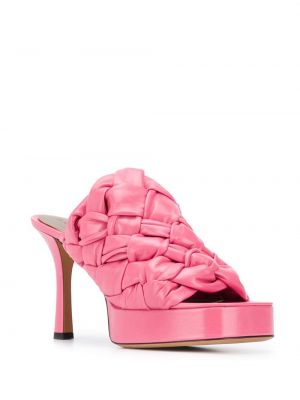 Sandały Bottega Veneta różowe