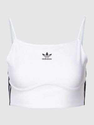 Biały biustonosz sportowy Adidas Originals