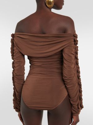 Body Saint Laurent marrón