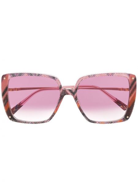 Gafas de sol con estampado con estampado abstracto Missoni Eyewear rosa