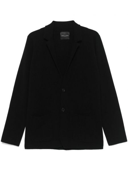 Strikket blazer Roberto Collina sort