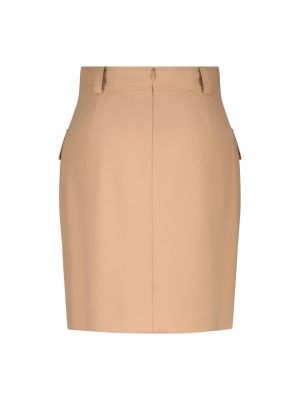 Mini falda de cintura alta de viscosa Windsor marrón